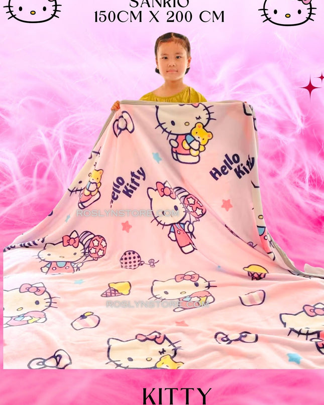 BLANKET Sanrio 1 PCS 150x  200  (CM)- big size- KING SIZE