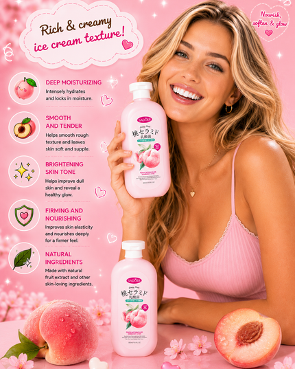 BODY LOTION - SADOER-  peach #2 - 300 ml