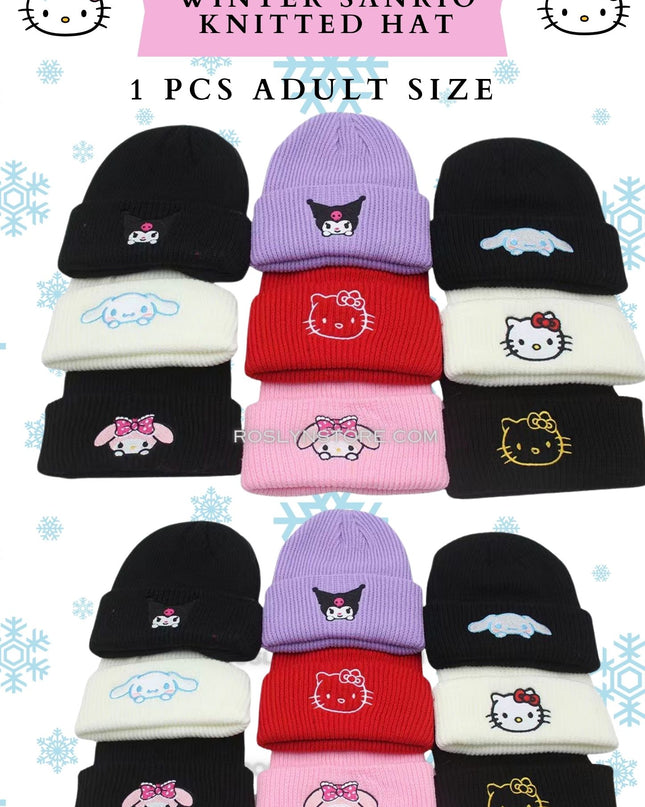 WINTER  SANRIO - KNITTED HAT - Adult Size -