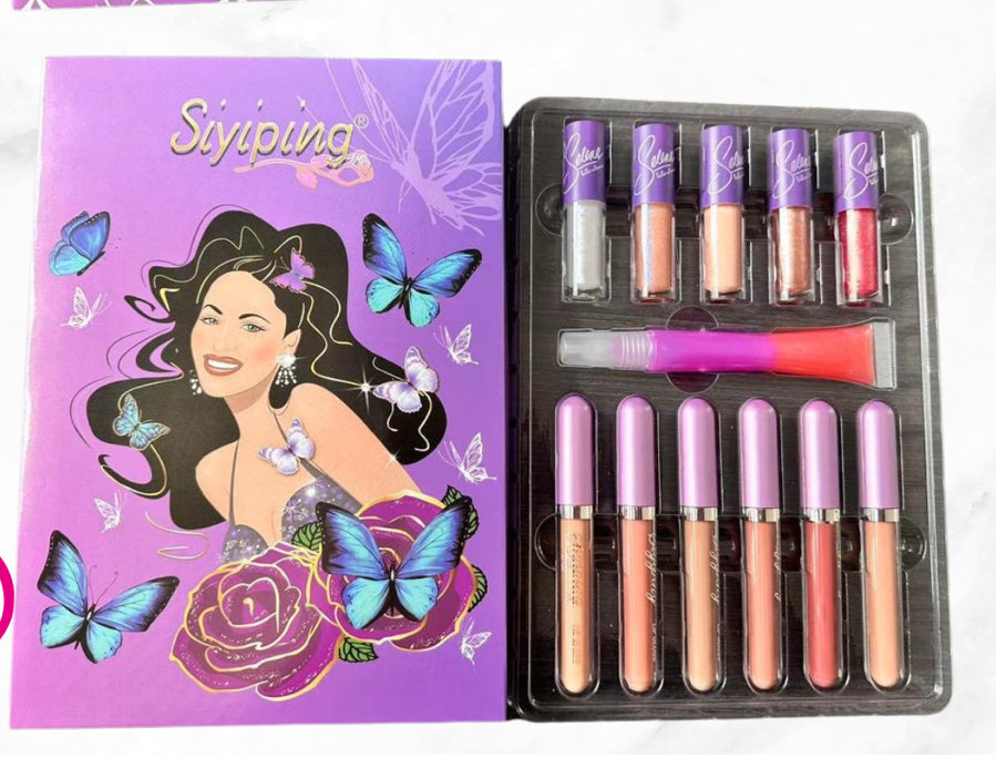 SELENA SET - lipgloss & lipstick - 12 pcs per box( include 2 box)