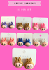 Earrings labubu  (#RS57149) - 12 PCS SET