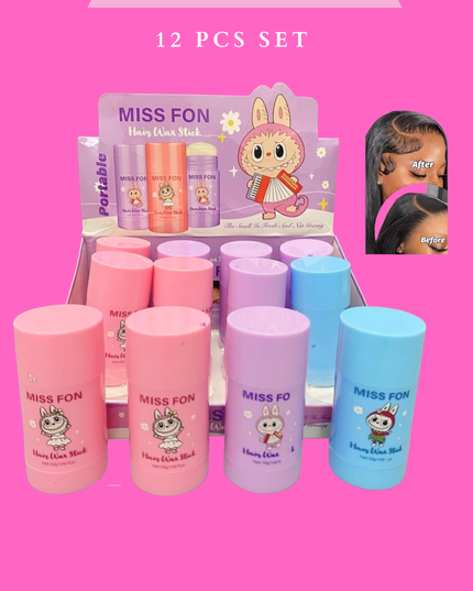 HAIR WAX - labubu ( 12 pcs set)