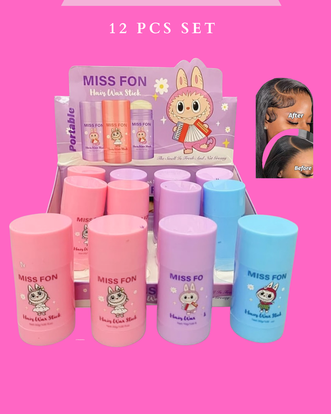 HAIR WAX - labubu ( 12 pcs set)