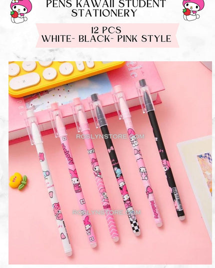 My Melody -ERASABLE PENS  -12 pcs in a box