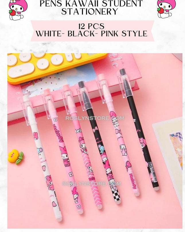 My Melody -ERASABLE PENS  -12 pcs in a box