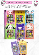 PRESS NAILS-  SANRIO ( 24 pcs in a box)