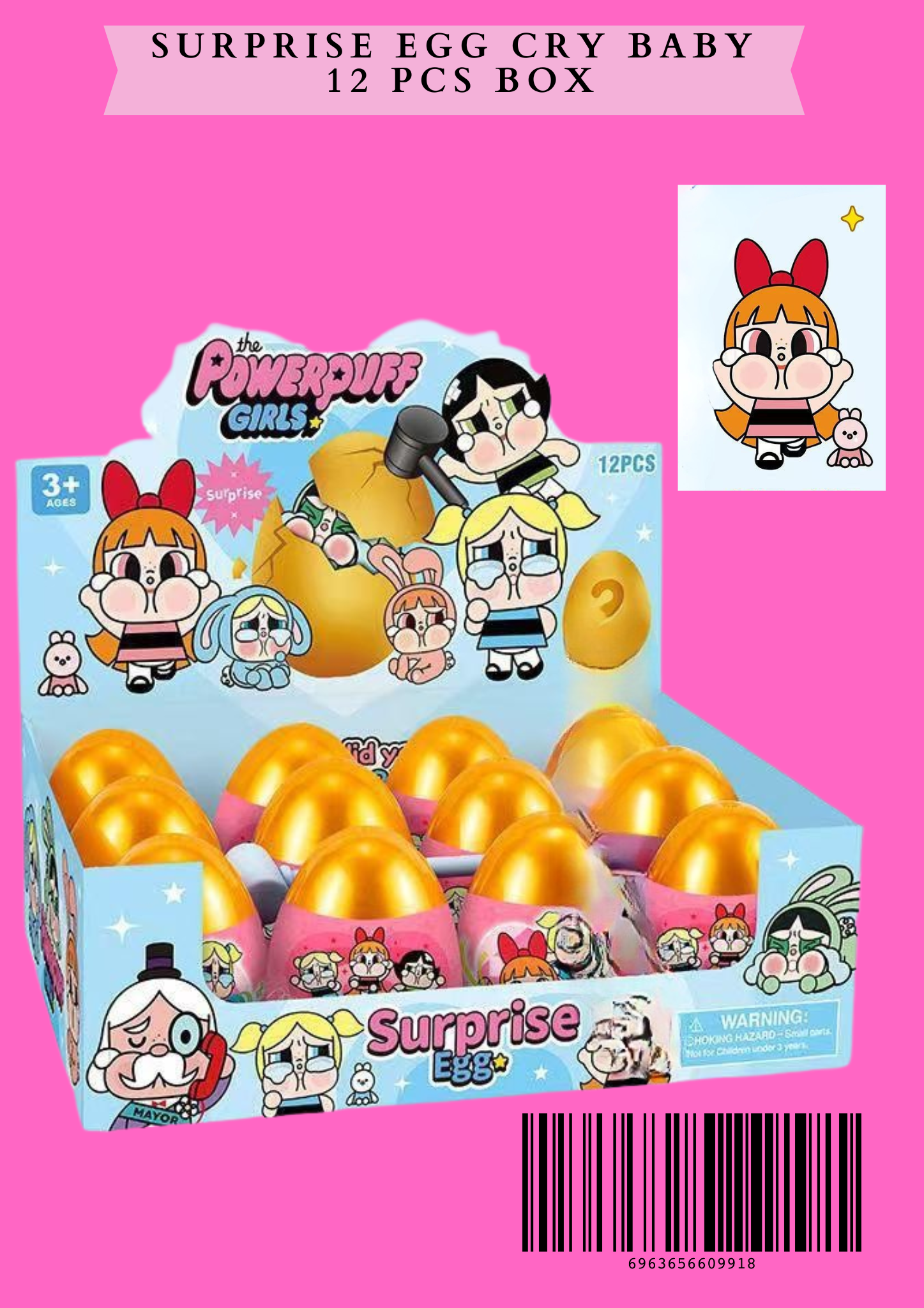SURPRISE EGG CRY BABY -12 PCS BOX #980-11 A