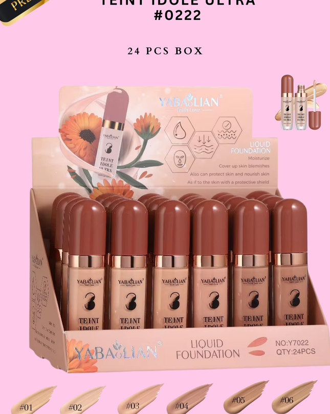YABAOLIAN LIQUID FOUNDATION - tain idole ultra 24 pcs  (PREMIUM BRAND) - #0222