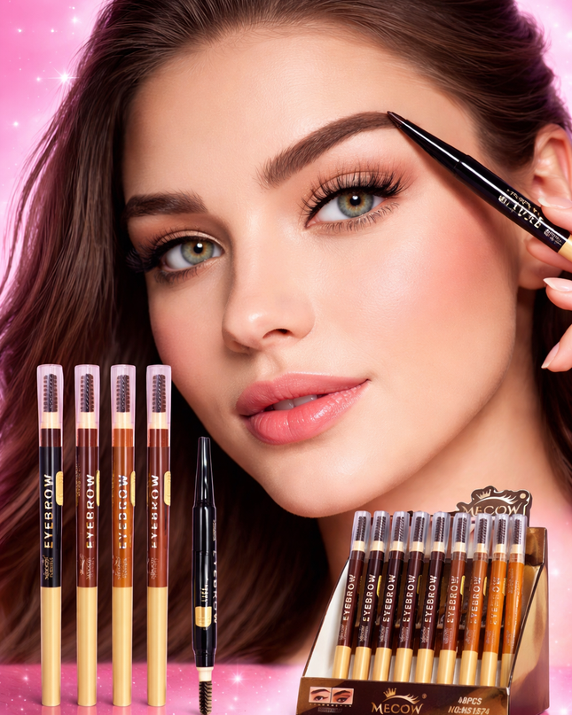 EYEBROW MECOW- WATERPROOF RETRACTABLE #HS1574 - 48 PCS BOX MECOW