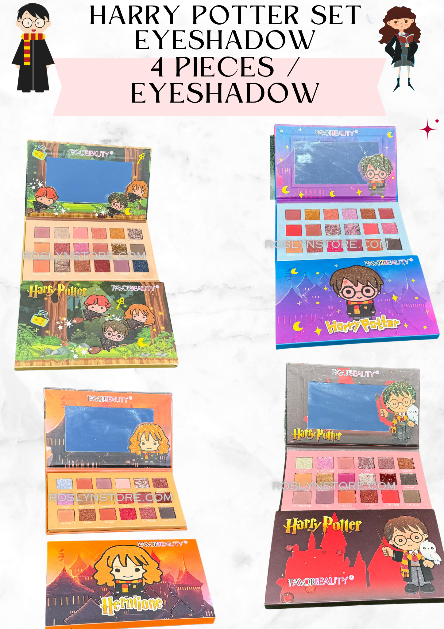 HARRY POTTER EYESHADOW / Set 4 palette