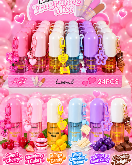 KEYCHAIN 24 pcs box - LUENCO SPRAY PERFUME (code luenco 24p)