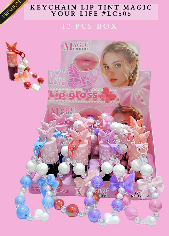 KEYCHAIN LIP TINT MAGIC YOUR LIFE #LC506 (12 PCS BOX)