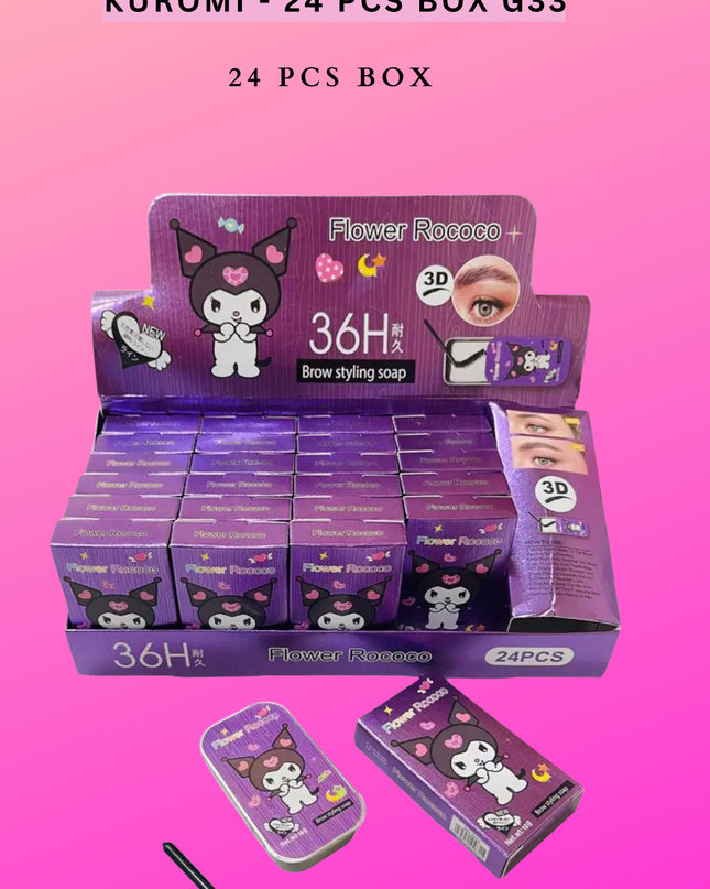BROW STYLING SOAP- KUROMI - 24 pcs box