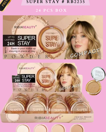 PRESSED POWDER SUPER STAY # RB2235 ( 24 PCS BOX))