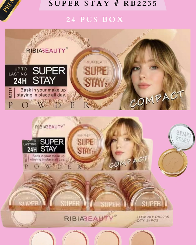 PRESSED POWDER SUPER STAY # RB2235 ( 24 PCS BOX))