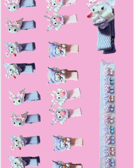 Hair Clip  -10 Pairs - cartoon
