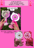 2 PCS KITTY FAN WITH LIGHT WHITE & PINK # 234