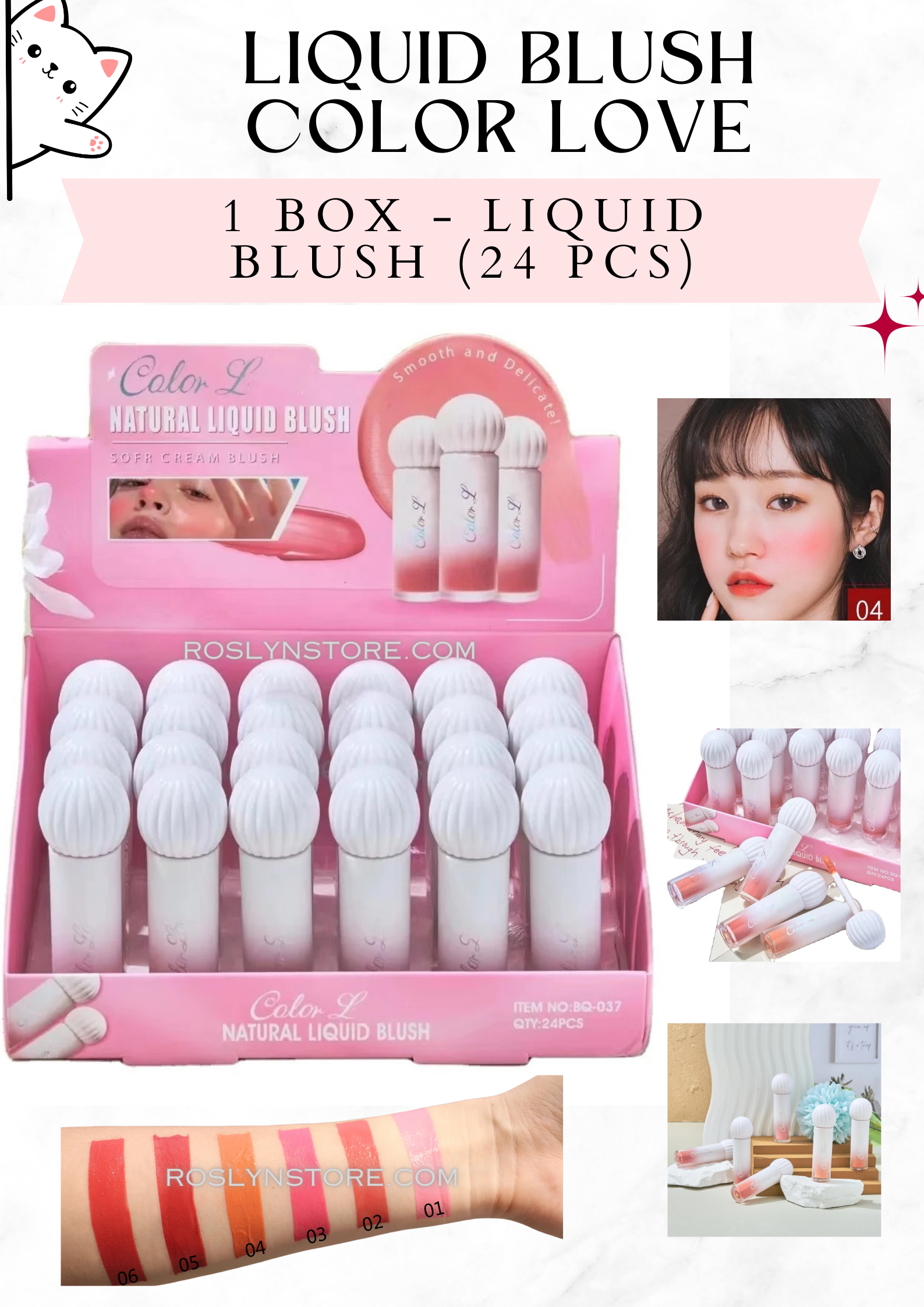 LIQUID BLUSH - COLOR LOVE 24 pieces