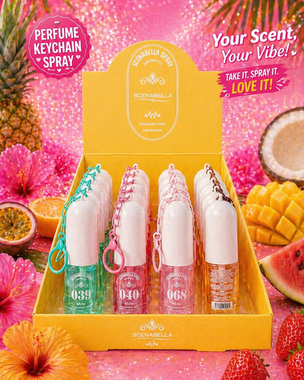 PERFUME KEYCHAIN 24 pcs box - SCENABELLA SPRAY PERFUME (# 2sky)