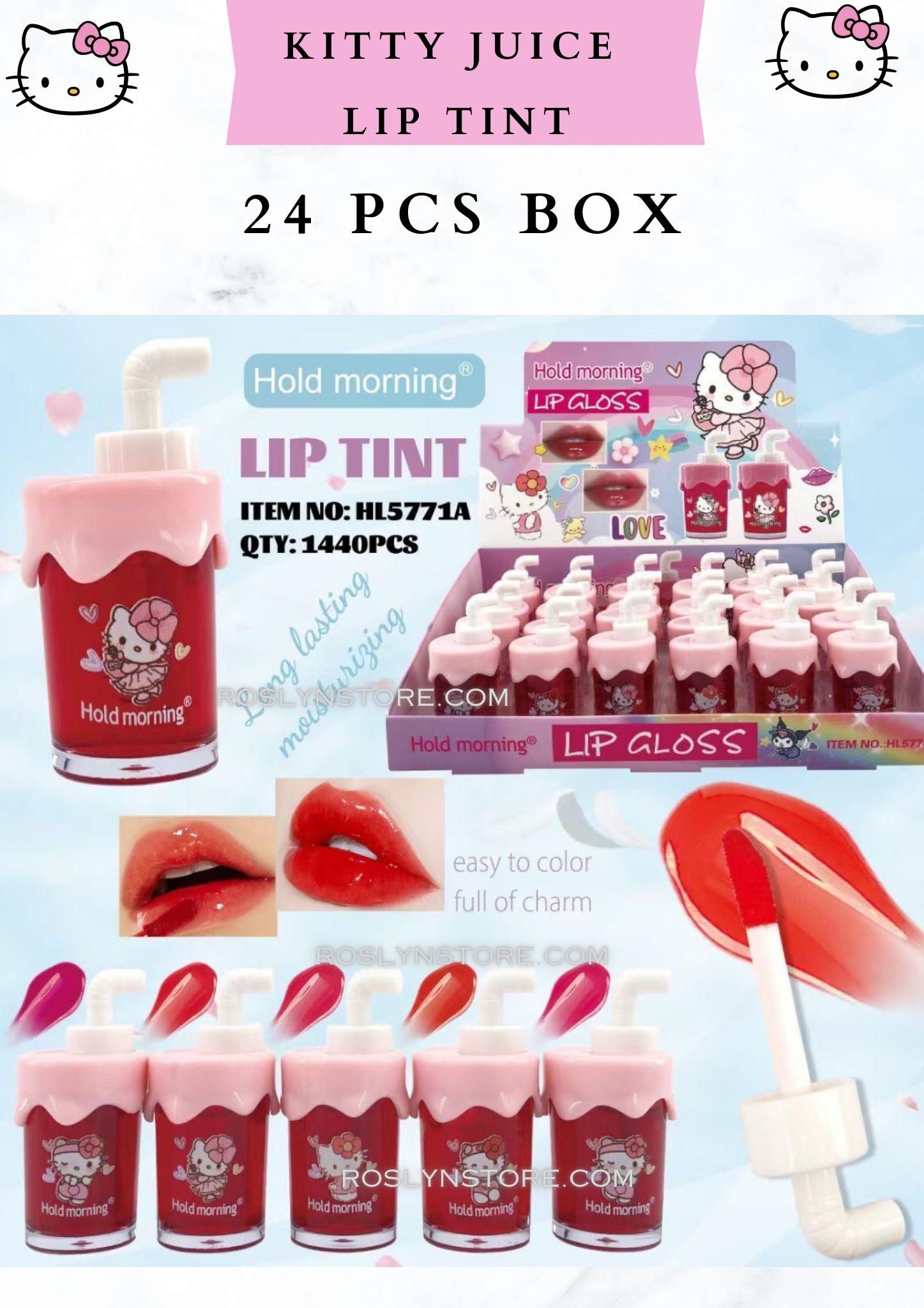 KITTY JUICE  - LIP TINT 24 PCS BOXK