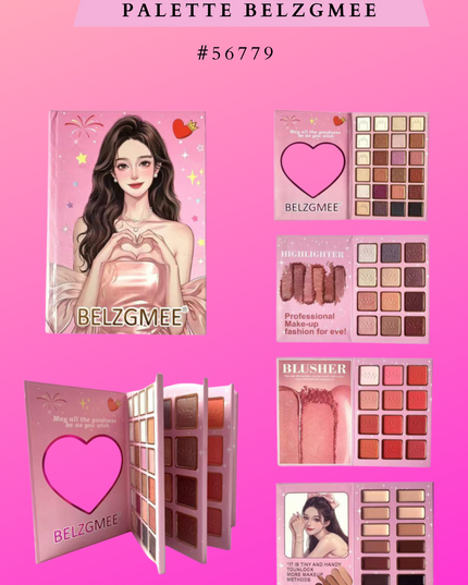 BOOK EYESHADOW PALETTE BELZGMEE #56779