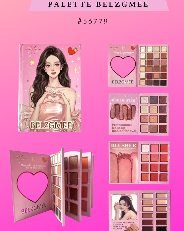 BOOK EYESHADOW PALETTE BELZGMEE #56779