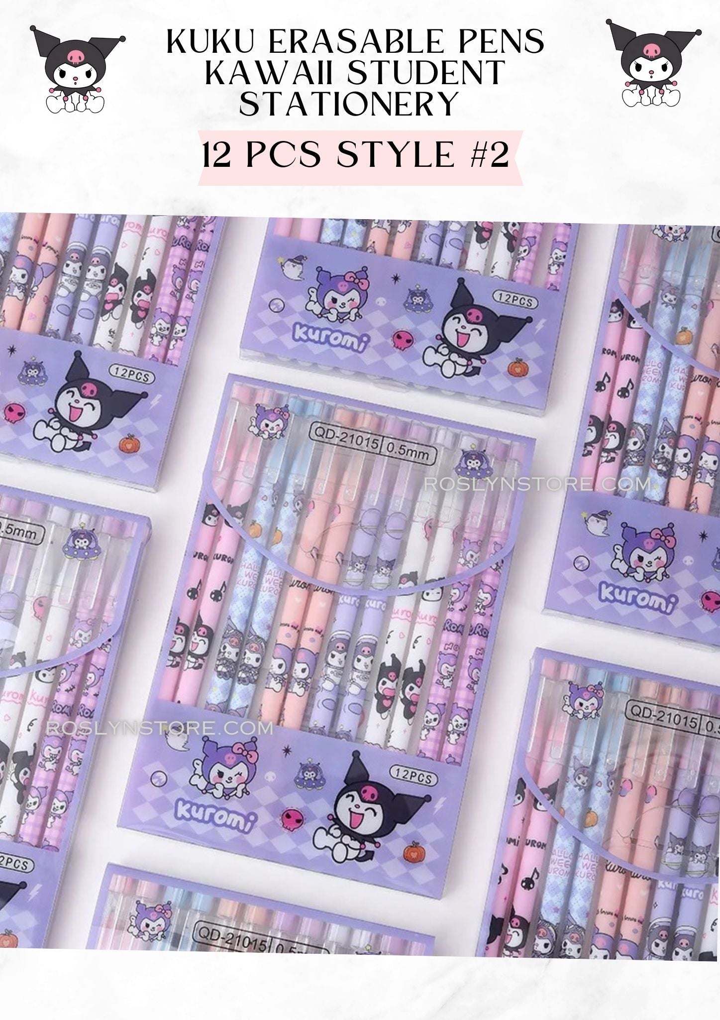 Kuromy-  ERASABLE PENS  -12 pcs in a box