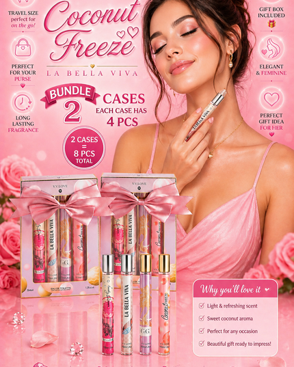 SET GIFT PERFUME - ( bundle 2 cases) - (each pack have 4 pcs )