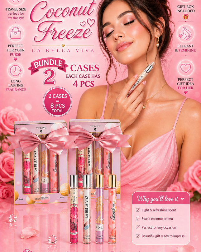 SET GIFT PERFUME - ( bundle 2 cases) - (each pack have 4 pcs )