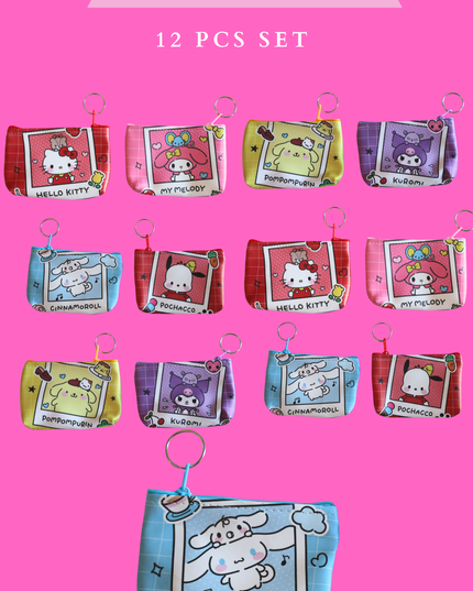 COIN BAG FRIENDS - 12 PCS SET