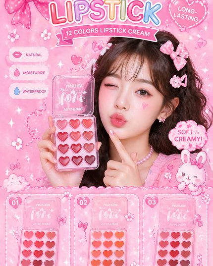 YEAHKISS- LIPSTICK PALET- 24 pc -(box #202537)