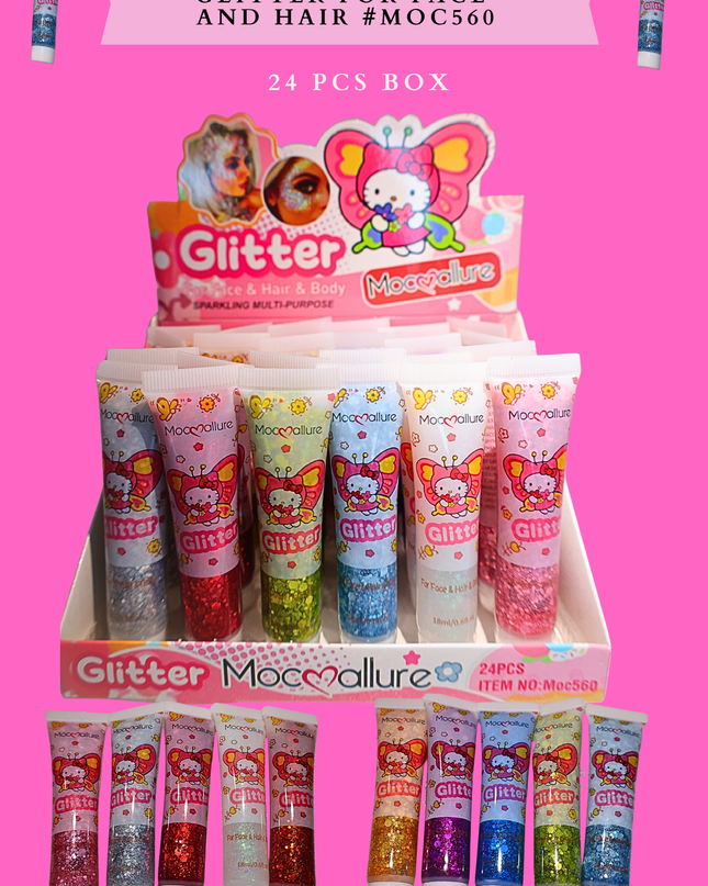 GLITTER FOR FACE AND HAIR #MOC560 (24 PCS BOX)