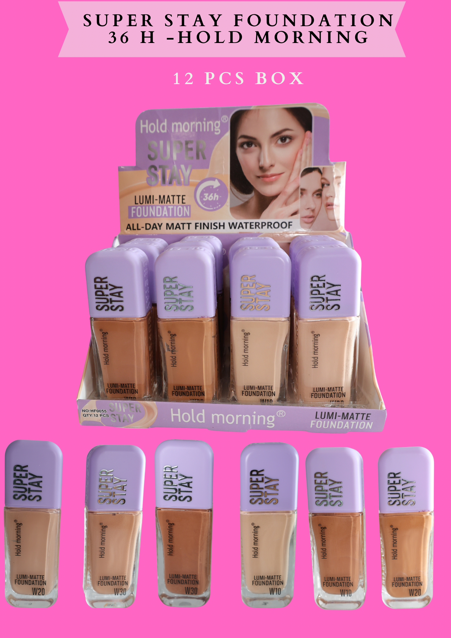 SUPER STAY FOUNDATION 36 H -HOLD MORNING 12 PCS BOX