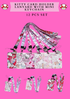 KITTY CARD HOLDER LANYARD WITH MINI KEYCHAIN - 12 PCS SET