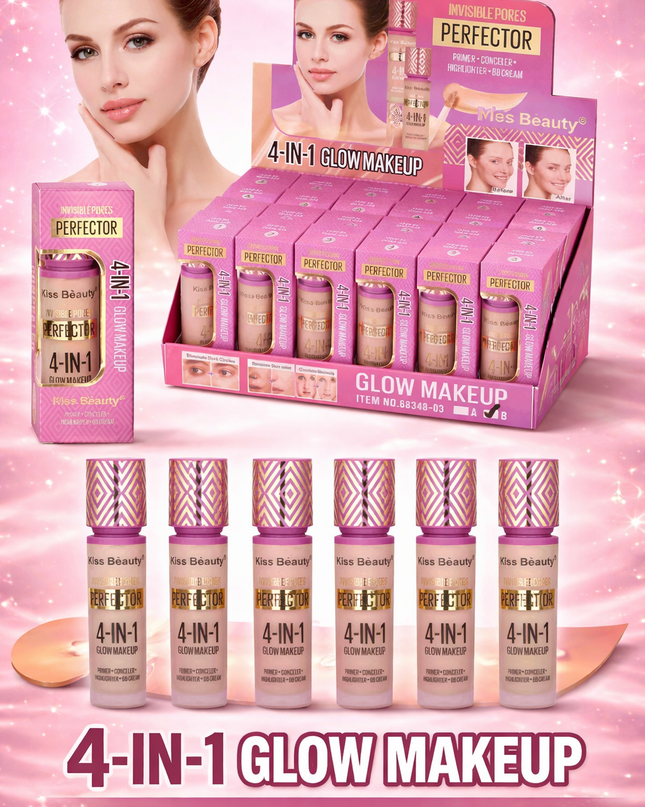 4-IN-1 GLOW MAKEUP PRIMER  (CONCEALER, HIGHLIGHTER,BB CREAM) #68348
