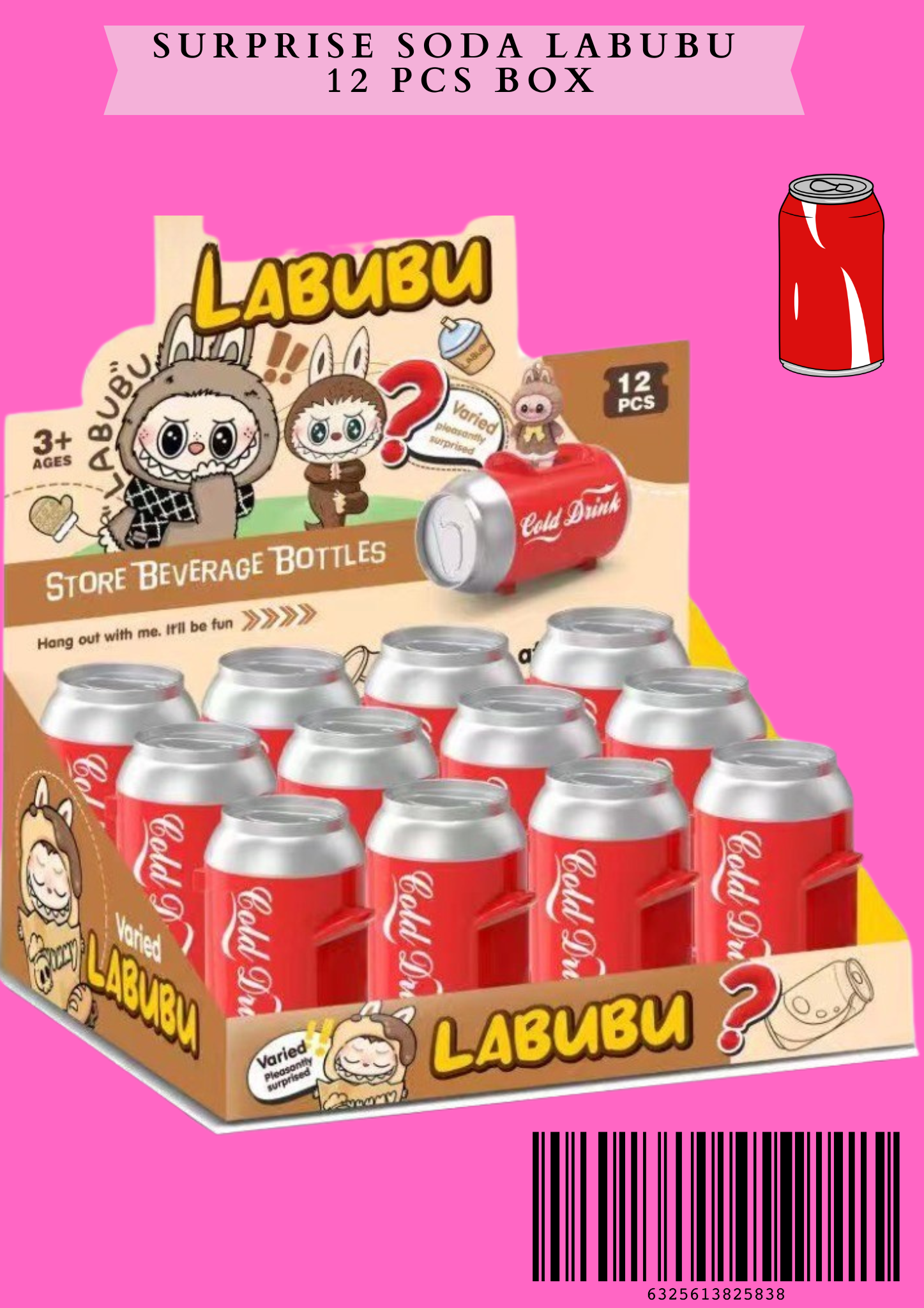 SURPRISE SODA - LABUBU 12 PCS BOX