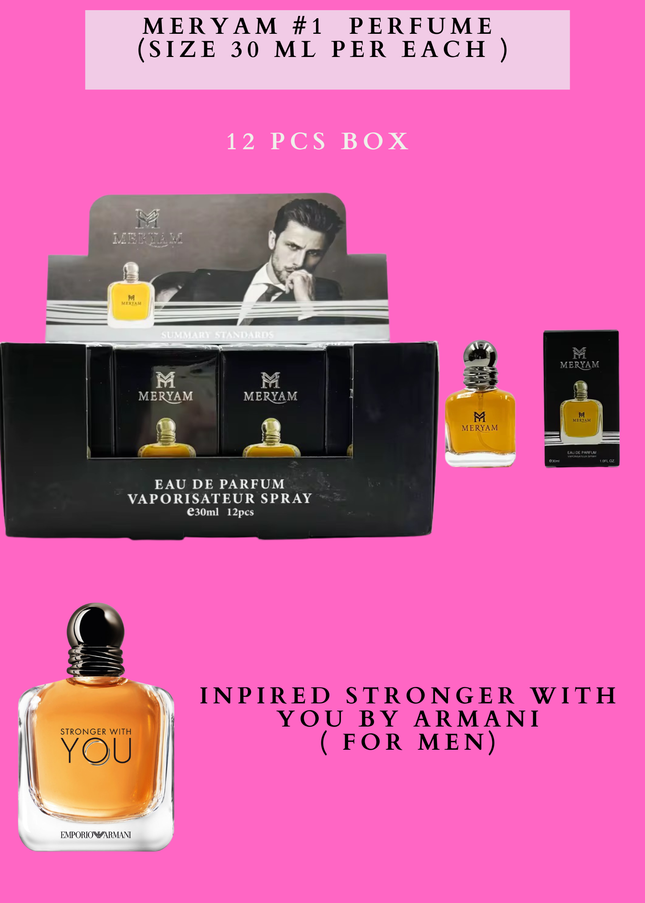 MERYAM #1 PERFUME (SIZE 30 ML PER EACH ) 12 PCS BOX
