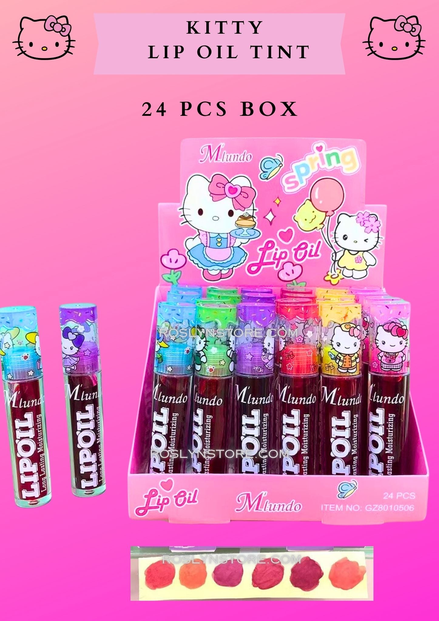 KITTY LIP OIL TINT -24 PCS BOX