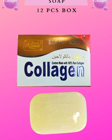 COLLAGEN  SOAP - 12 PCS box - 100% pure collagen