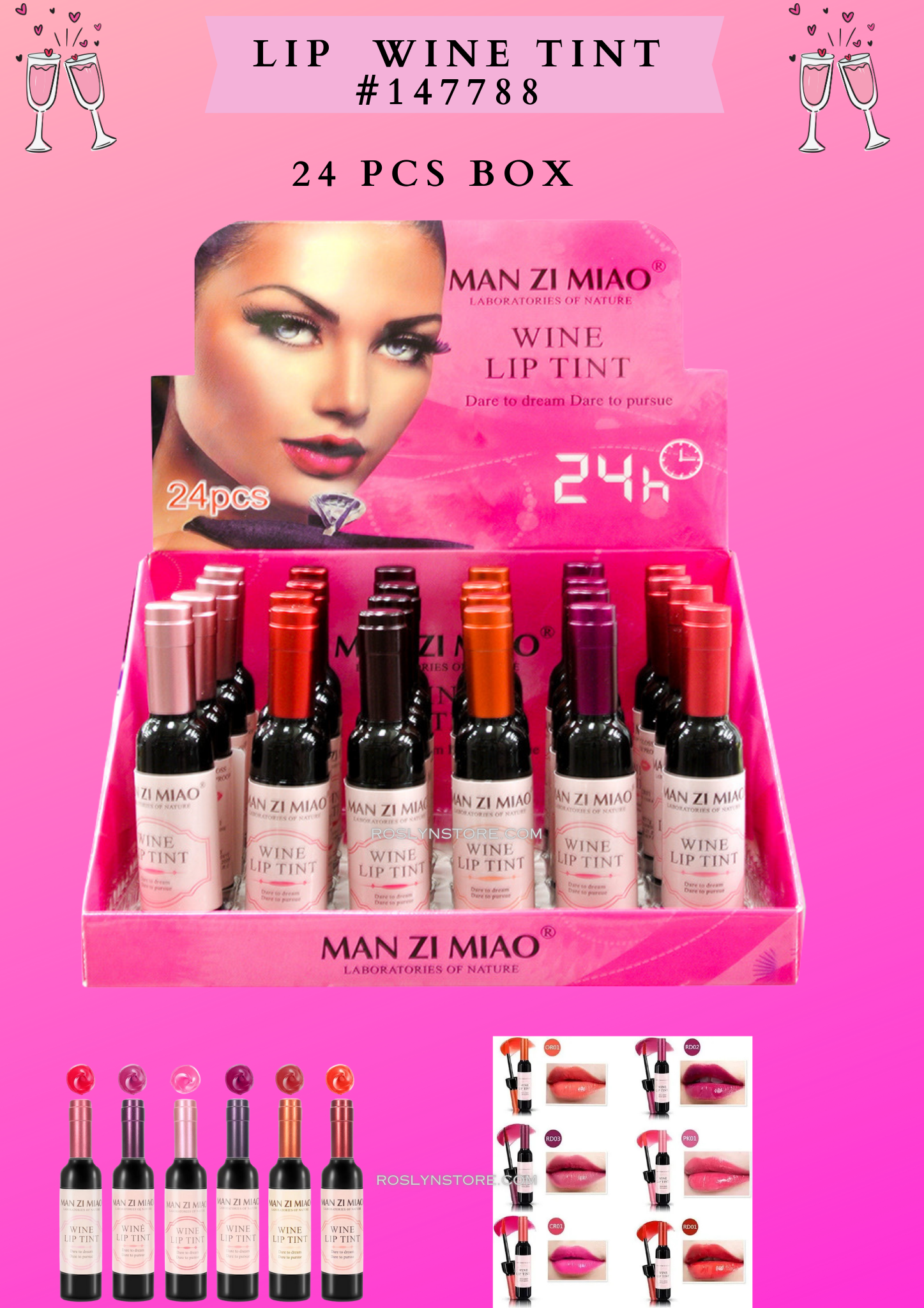 LIP WINE TINT # 147788  (24 PCS BOX)