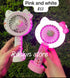 MINI FANS KITTY WITH LIGHTS  - 2 pcs SET - Style # 2