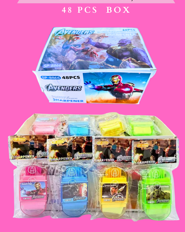ADVENGER 3 IN 1 ( SHARPENER, ERASER & BRUSH) 48 PCS BOX