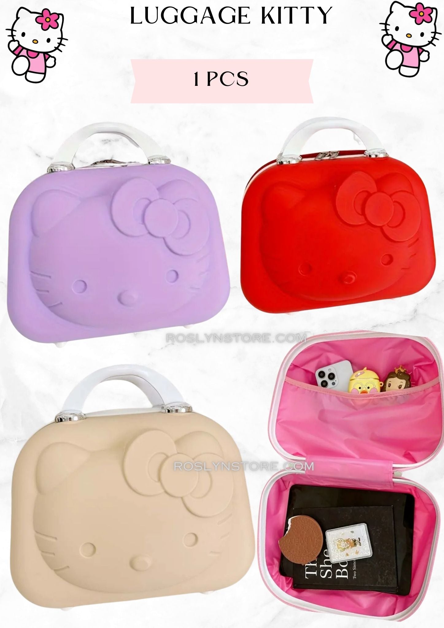 LUGGAGE  KITTY - 1 pcs cute 3d