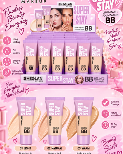 SUPER STAY FOUNDATION  -SIHEGLAN MAKE UP. -24 PCS (L31)
