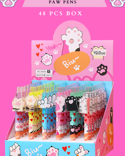 PLUMAS DE PATITAS PAW PENS  48 PCS BOX