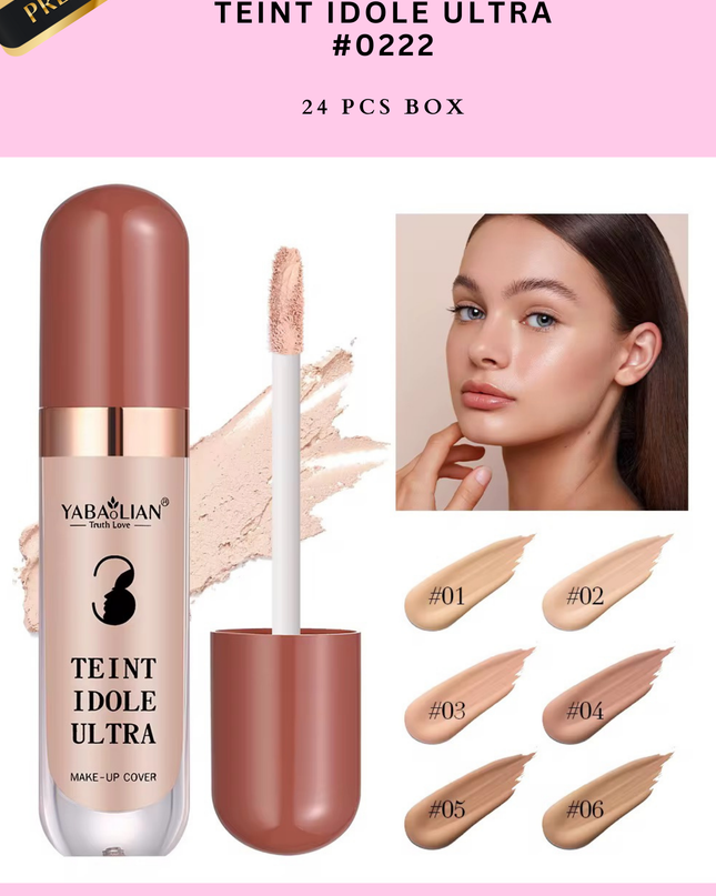 YABAOLIAN LIQUID FOUNDATION - tain idole ultra 24 pcs  (PREMIUM BRAND) - #0222