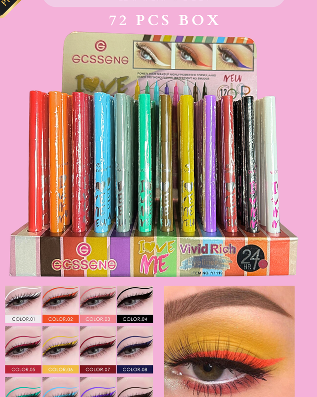 ECSSGNG LIP LINER COLORS 24 HOURS # Y119 - (72 PCS BOX)