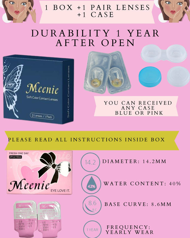 CONTACT LENSES - 1 piece $8 - buy 6 pcs $4 per box