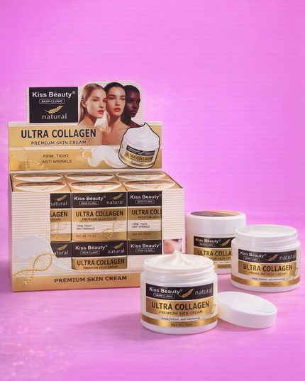 KISS BEAUTY ULTRA COLLAGEN PREMIUMSKIN CREAM 75 ML PER EACH -12 PCS BOX