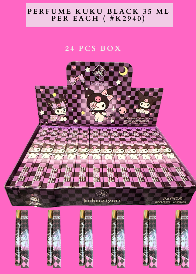 PERFUME KUKU BLACK 35 ML PER EACH ( #K2940) 24 PCS BOX